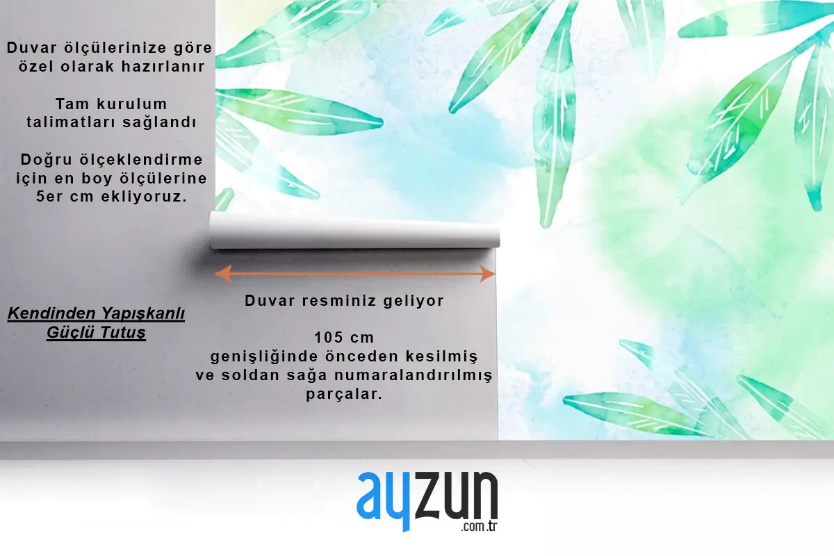 El Boyalı Suluboya Doğa Arka Plan Duvar Kağıdı 