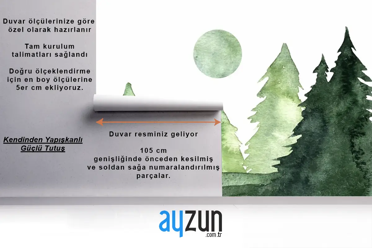 El Boyalı Suluboya Doğa Arka Plan Duvar Kağıdı 
