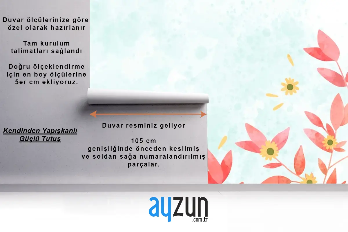 El Boyalı Suluboya Doğa Arka Plan Duvar Kağıdı 