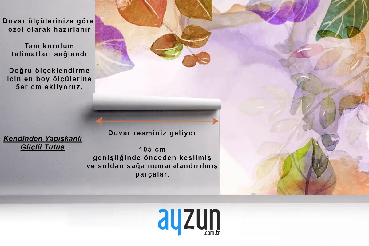 El Boyalı Suluboya Doğa Arka Plan Duvar Kağıdı 