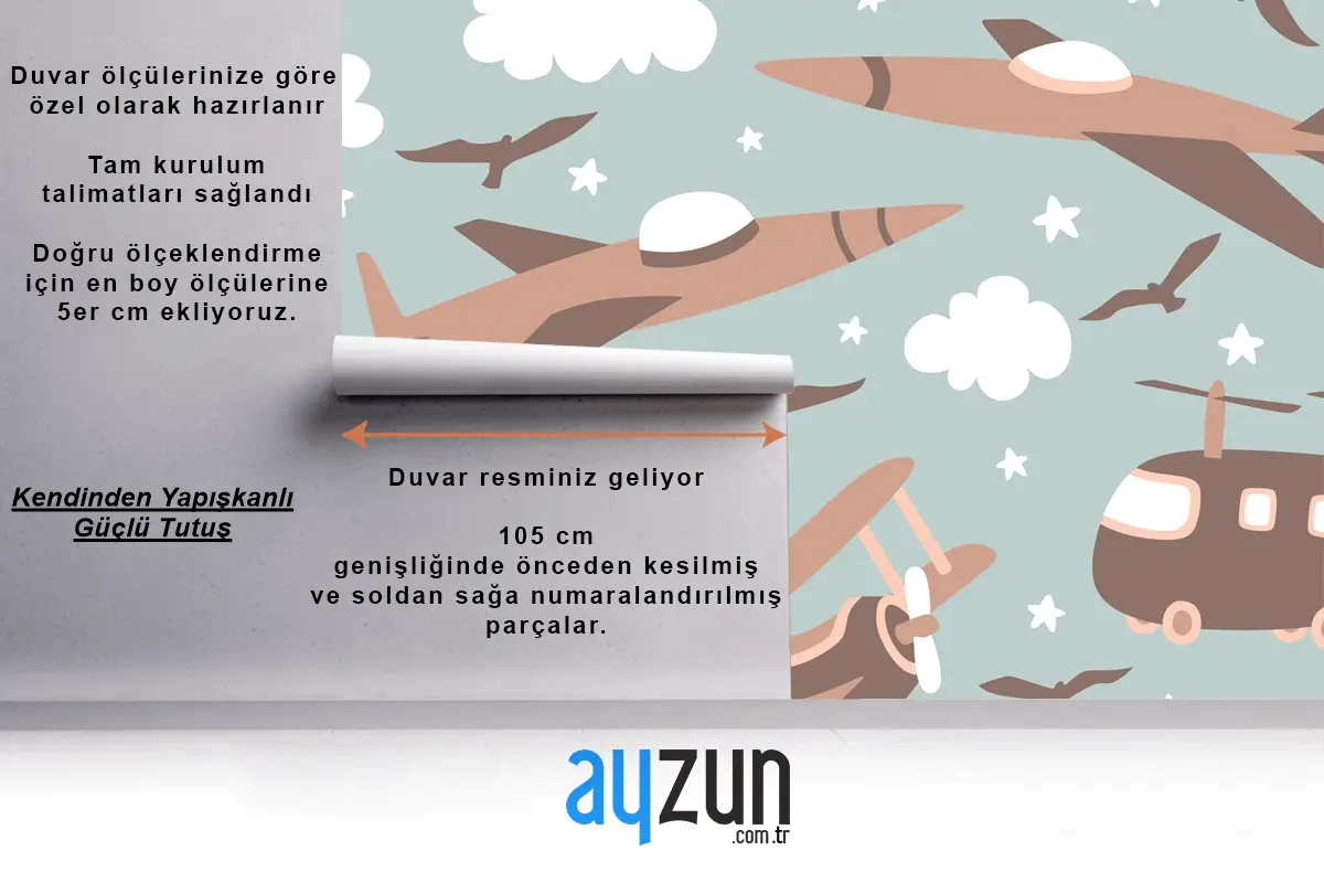 Hipster Doodles Renkli Dikişsiz Desen Düzlem Çizimi Çocuk Odası Duvar Kağıdı 