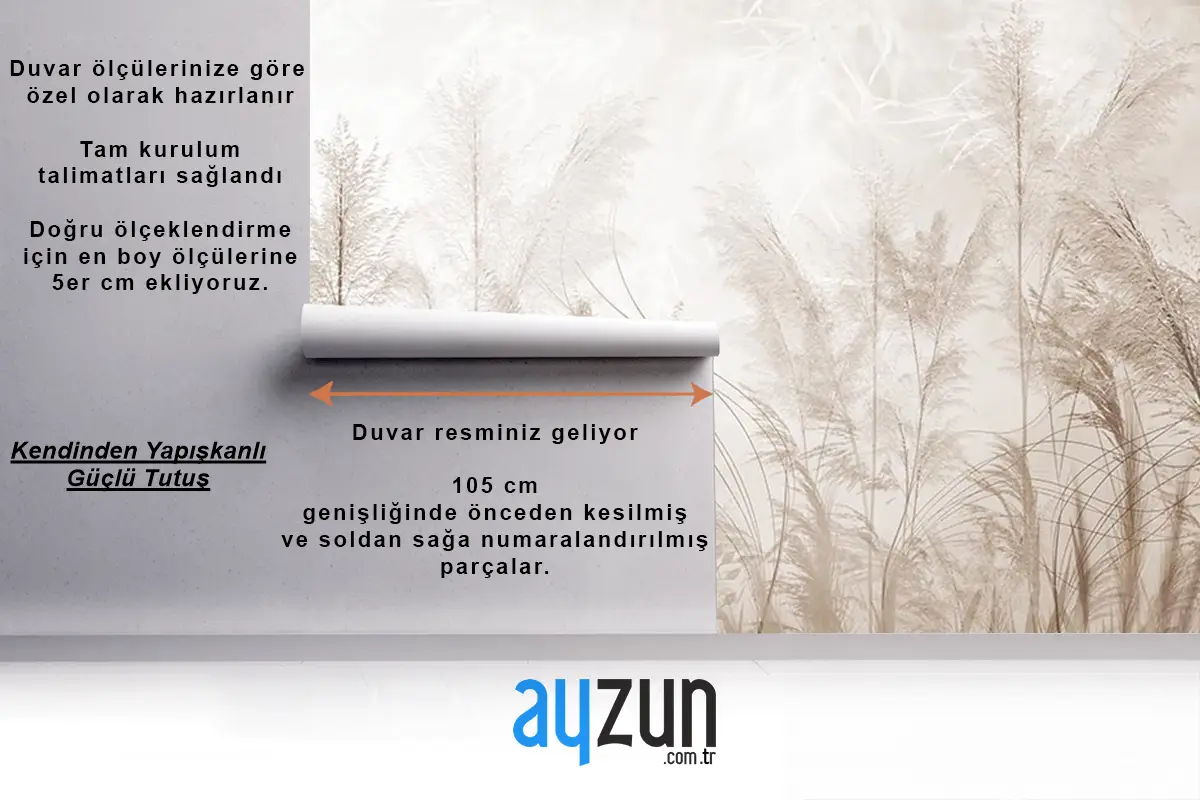 İnce Ağaç Dalları Ve Çiçekler Duvar Kağıdı