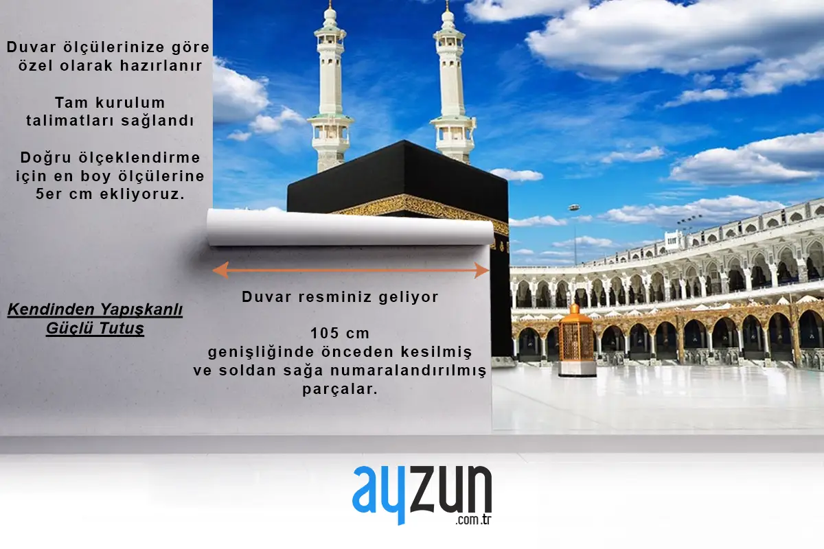İnsansız Kabe Ve Gökyüzü Duvar Kağıdı