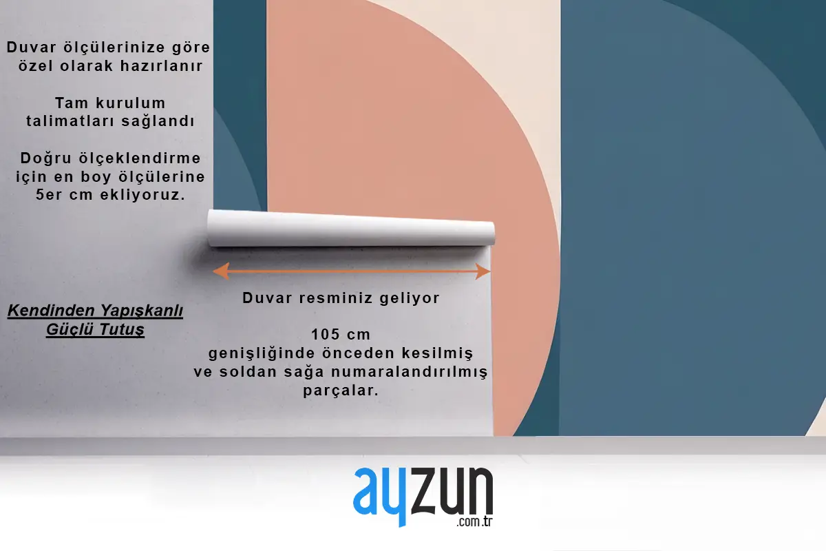 Jacobsen Retro Geometrik Mutfak Duvar Kağıdı