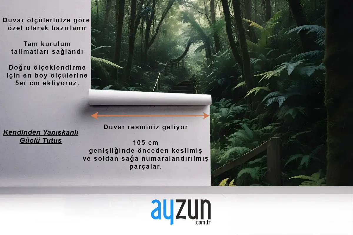 Orman Yolu Duvar Kağıdı 