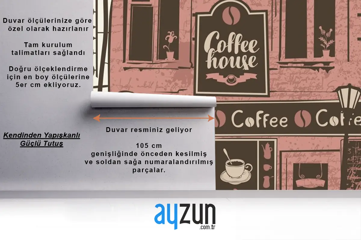 Kahve Evi Cafe Duvar Kağıdı