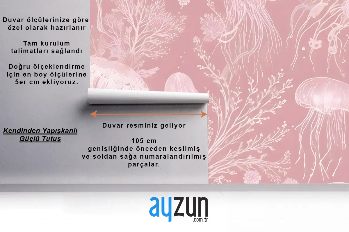 Çocuklar Sualtı Deniz Kızı Çocuk Odası Duvar Kağıdı