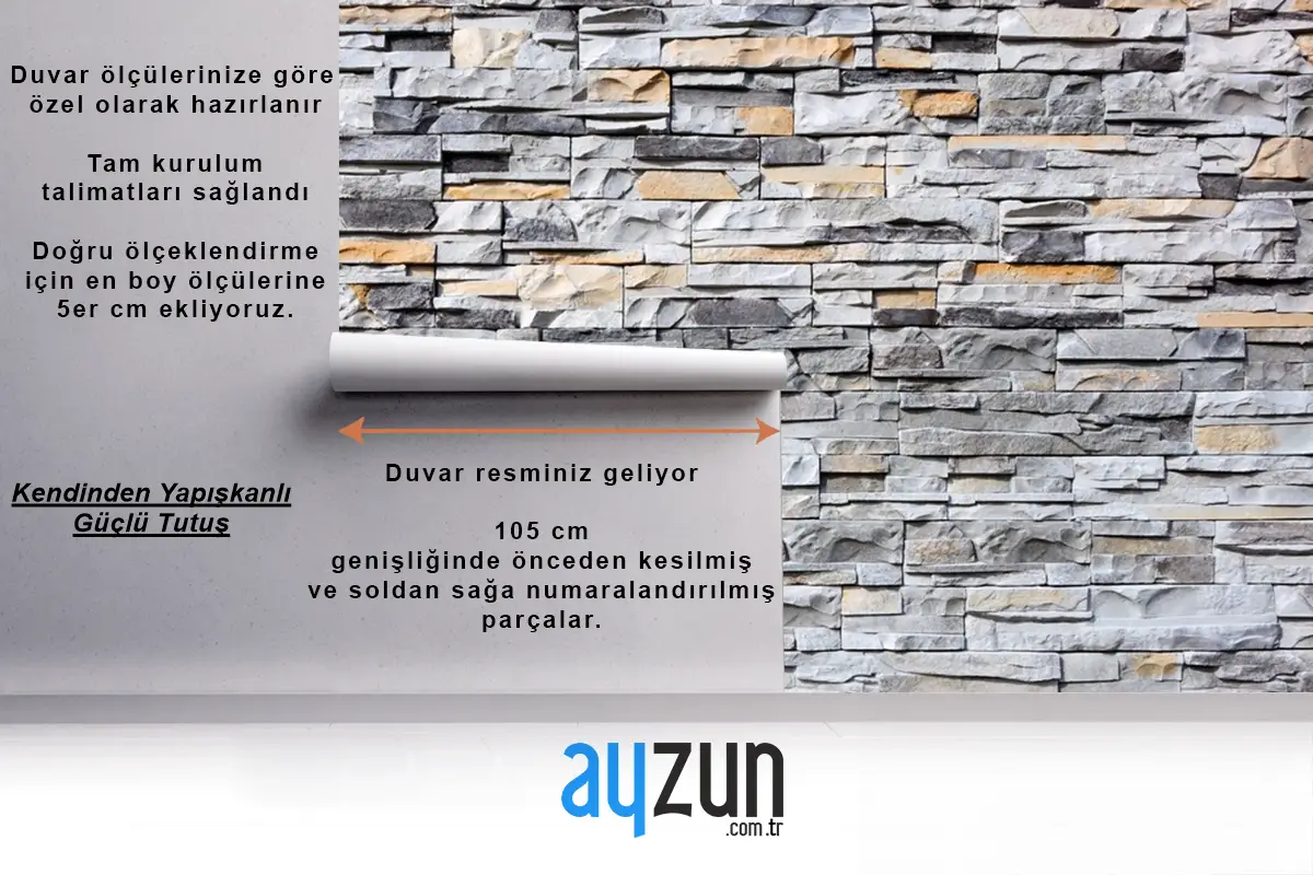 Küçük Dikdörtgen Taş Dokusu Duvar Kağıdı