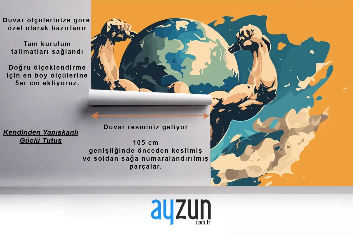 Küre Tutan Bir Vücut Geliştirmecinin Fitness Duvar Kağıdı