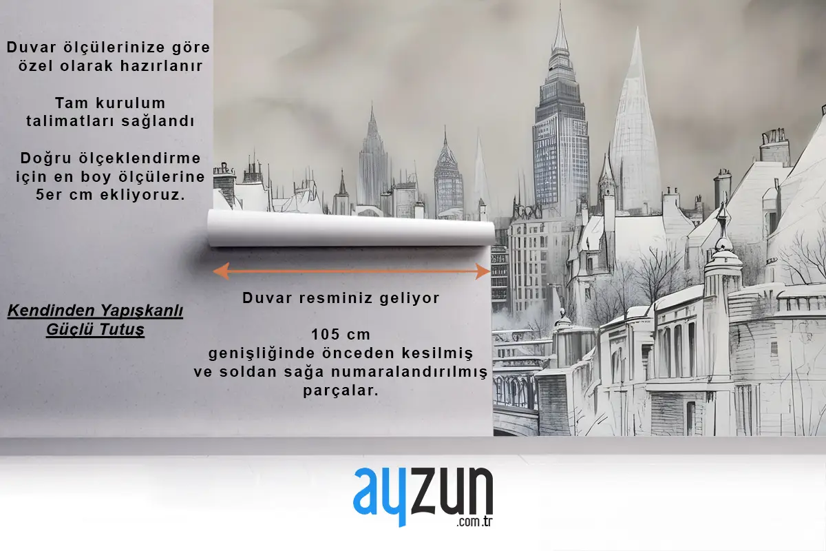 Londra Kömür Çizim Şehir Duvar Kağıdı 