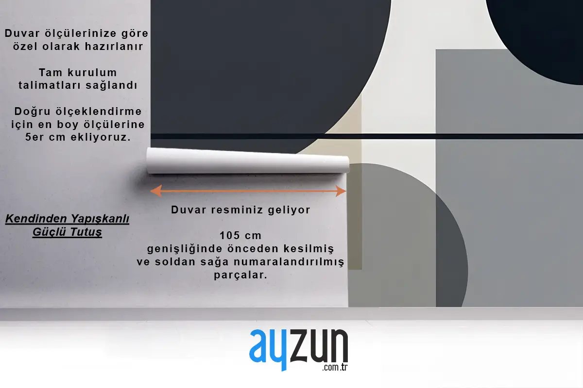 Orta Yüzyıl Modern Soyut Geometrik Yatak Odası Duvar Kağıdı