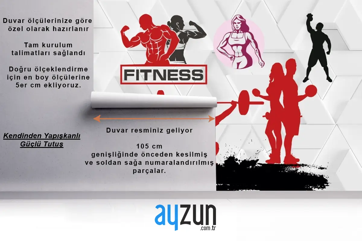 Motivasyon Alıntılarıyla Spor Salonu Duvar Kağıdı