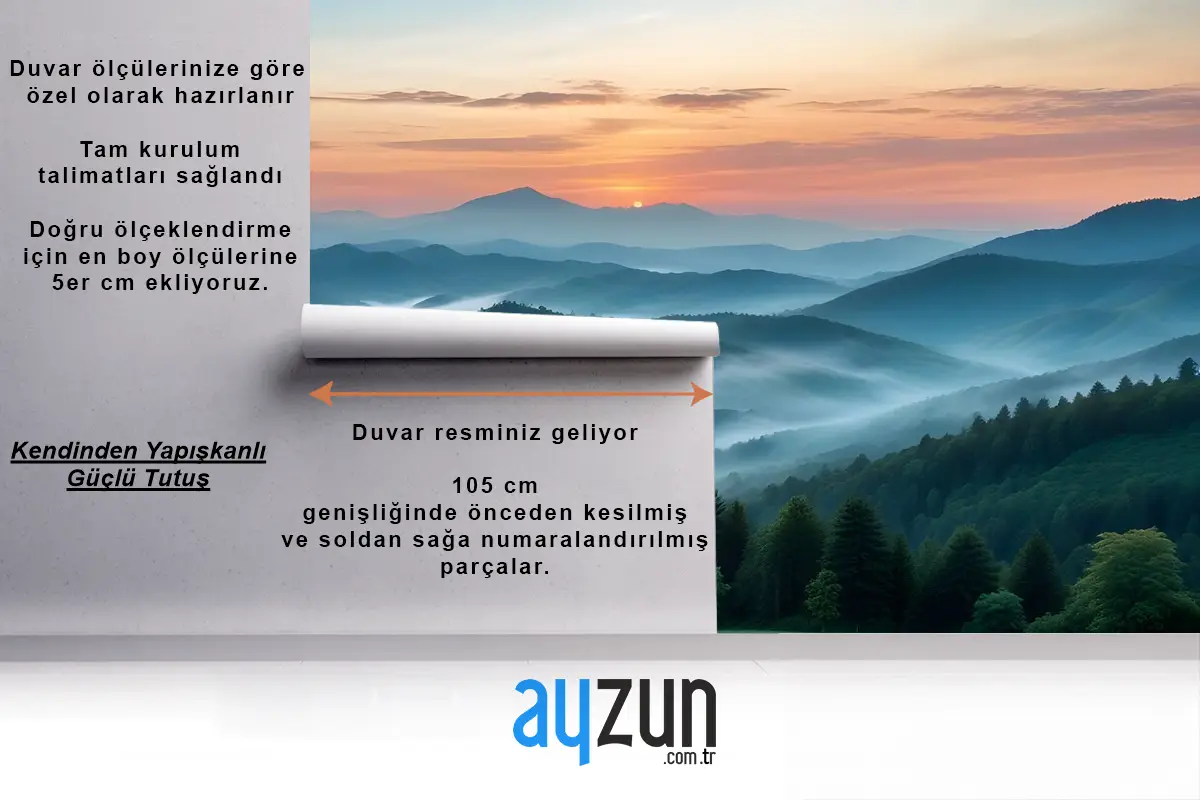 Dağ Manzaralı Manzara Duvar Kağıdı 