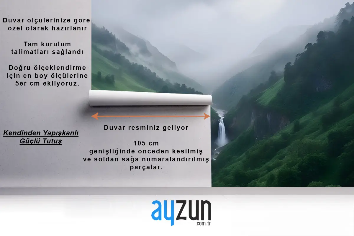 Dağ Şelalesi Duvar Kağıdı 