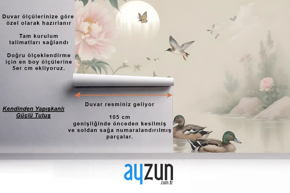 Nostaljik Şakayık Çiçeği Duvar Kağıdı