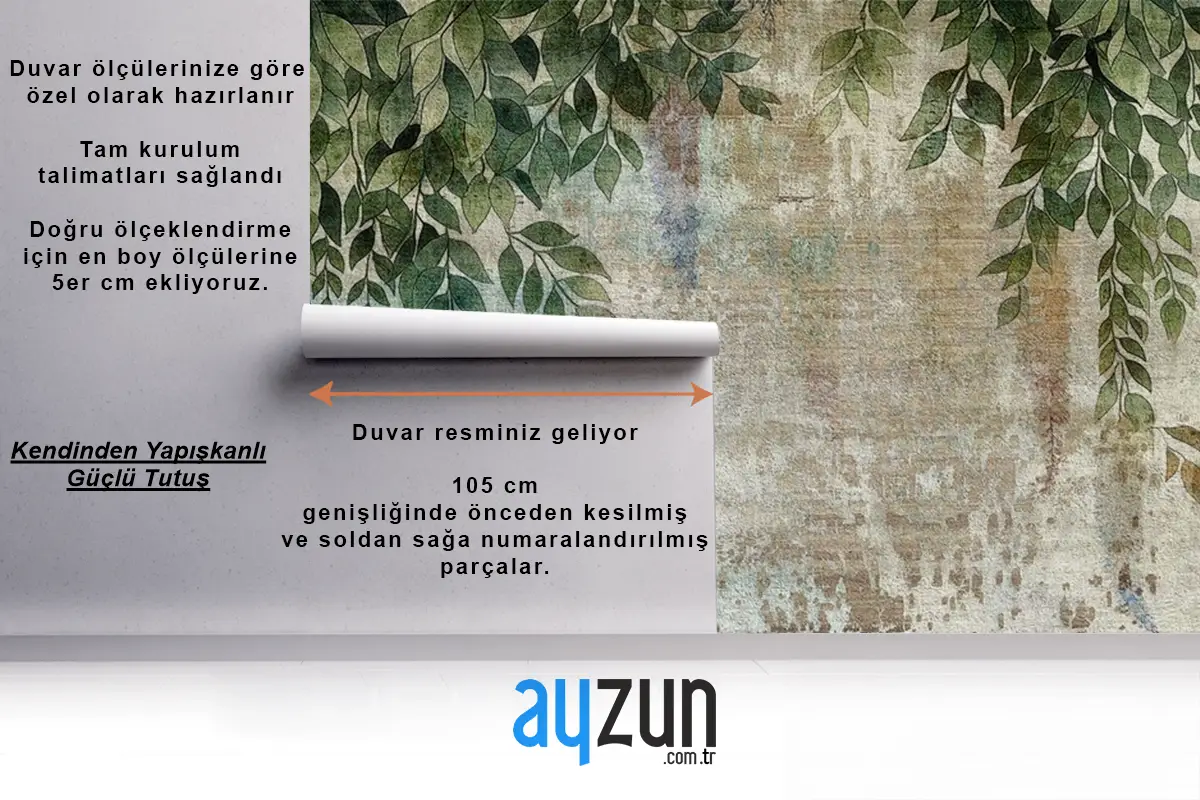 Nostaljik Bahçe Manzarası Vintage Duvar Kağıdı