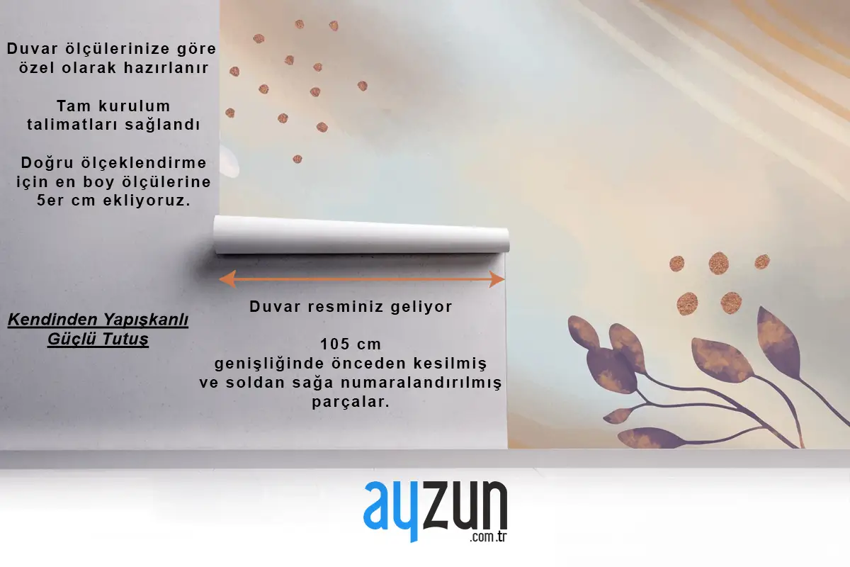 Nötr Suluboya Arka Planı Tv Arkası Duvar Kağıdı