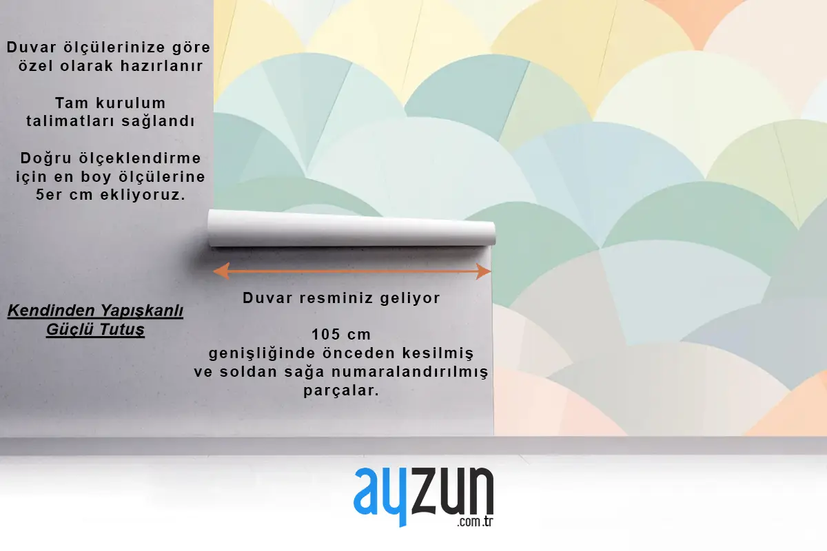 Arka Plan Pastel Çocuk Odası Duvar Kağıdı 
