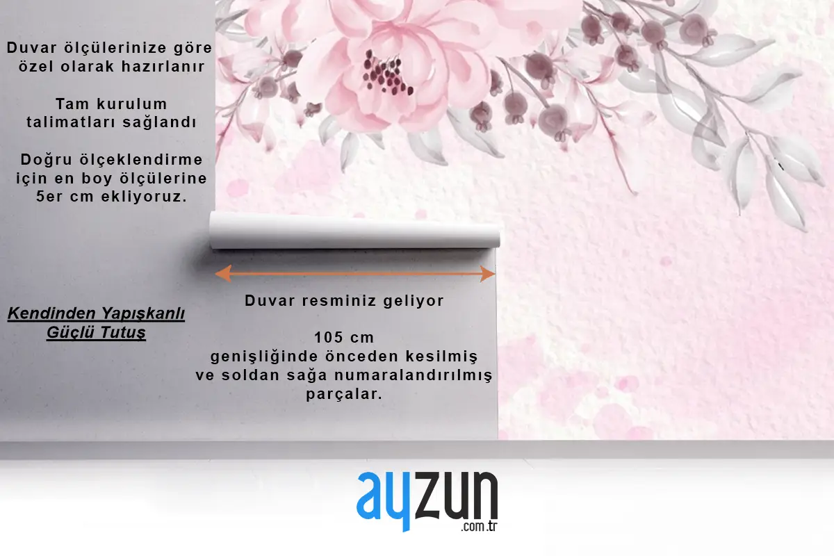 Kır Çiçekleri Ile Pastel Pembe Mor Kart Duvar Kağıdı