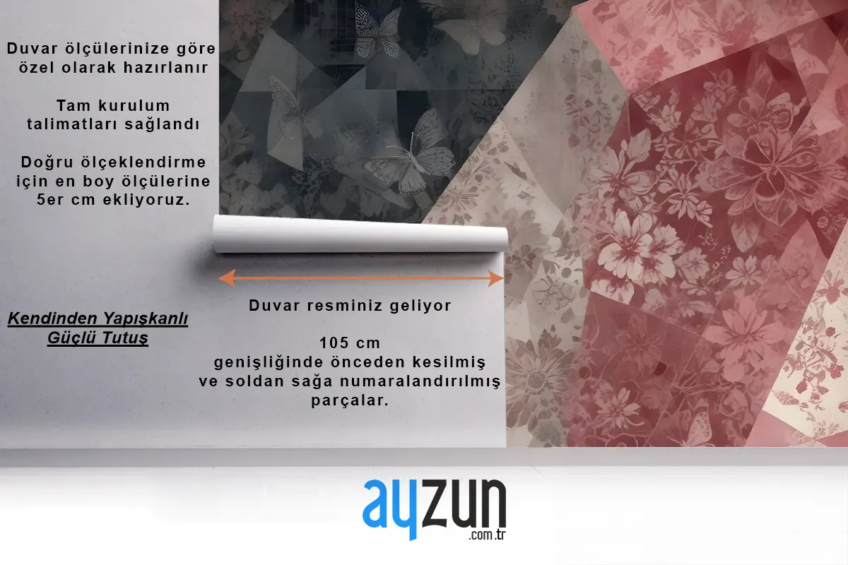 Patchwork Desenli Duvar Kağıdı