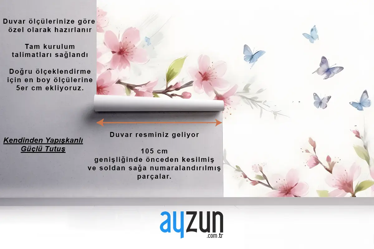 Pembe Kiraz Çiçeği Duvar Kağıdı 