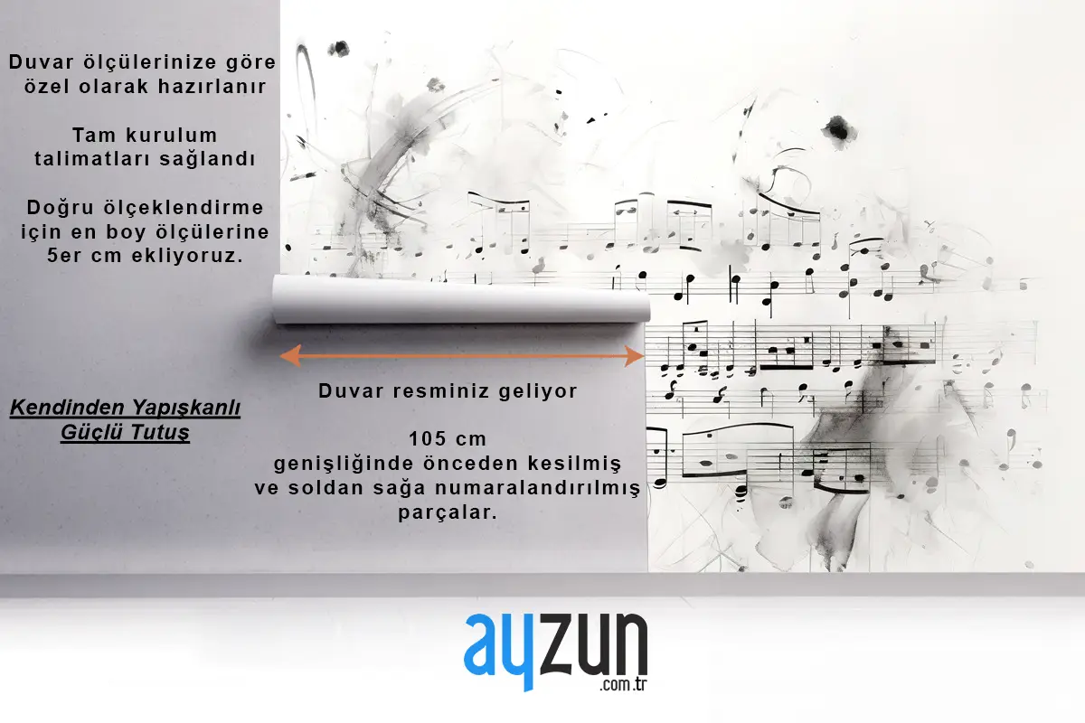 Piyano Müzik Notaları Duvar Kağıdı