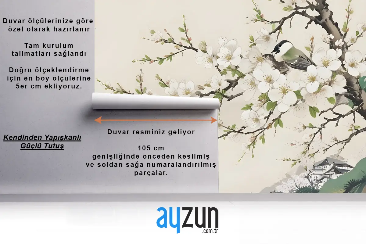 Retro Erik Çiçeği Duvar Kağıdı 