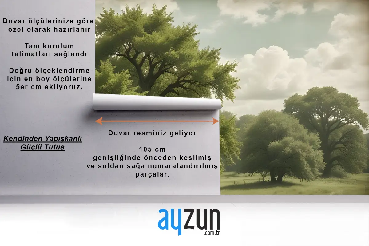 Kırsal Yaşam Görünümü Duvar Kağıdı 