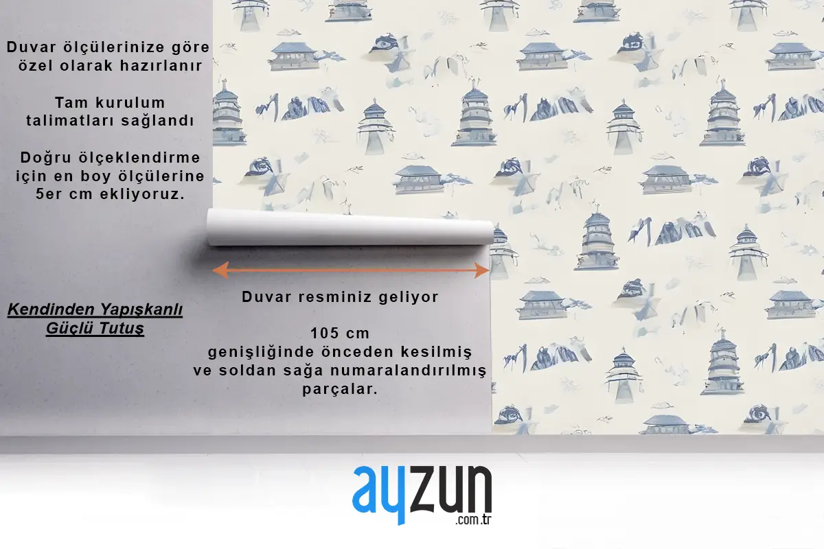Gölgelerde Çeşitli Simgeler İçeren Kusursuz Desen Antre  Hol  Koridor Duvar Kağıdı