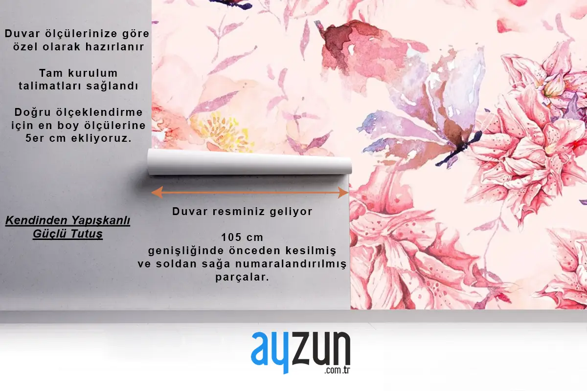 Zambaklar Ve Çiçek Açan Çiçeklerin Kusursuz Deseni Duvar Kağıdı