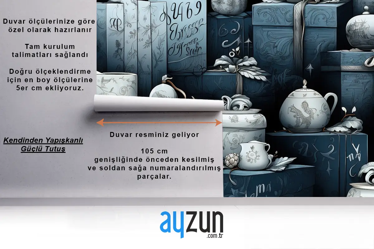 Noel Ağacının Kusursuz Deseni Soyut Orman Ağaçları Mutfak Duvar Kağıdı