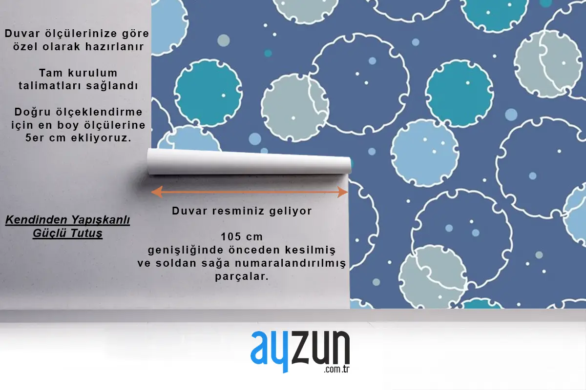 Japon Vintage Kar Grafik Sembolleri Ile Kusursuz Desen Duvar Kağıdı