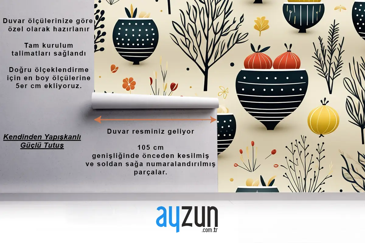 Geometrik Motiflerle Basit Noel Dikişsiz Desen Kar Taneleri Mutfak Duvar Kağıdı