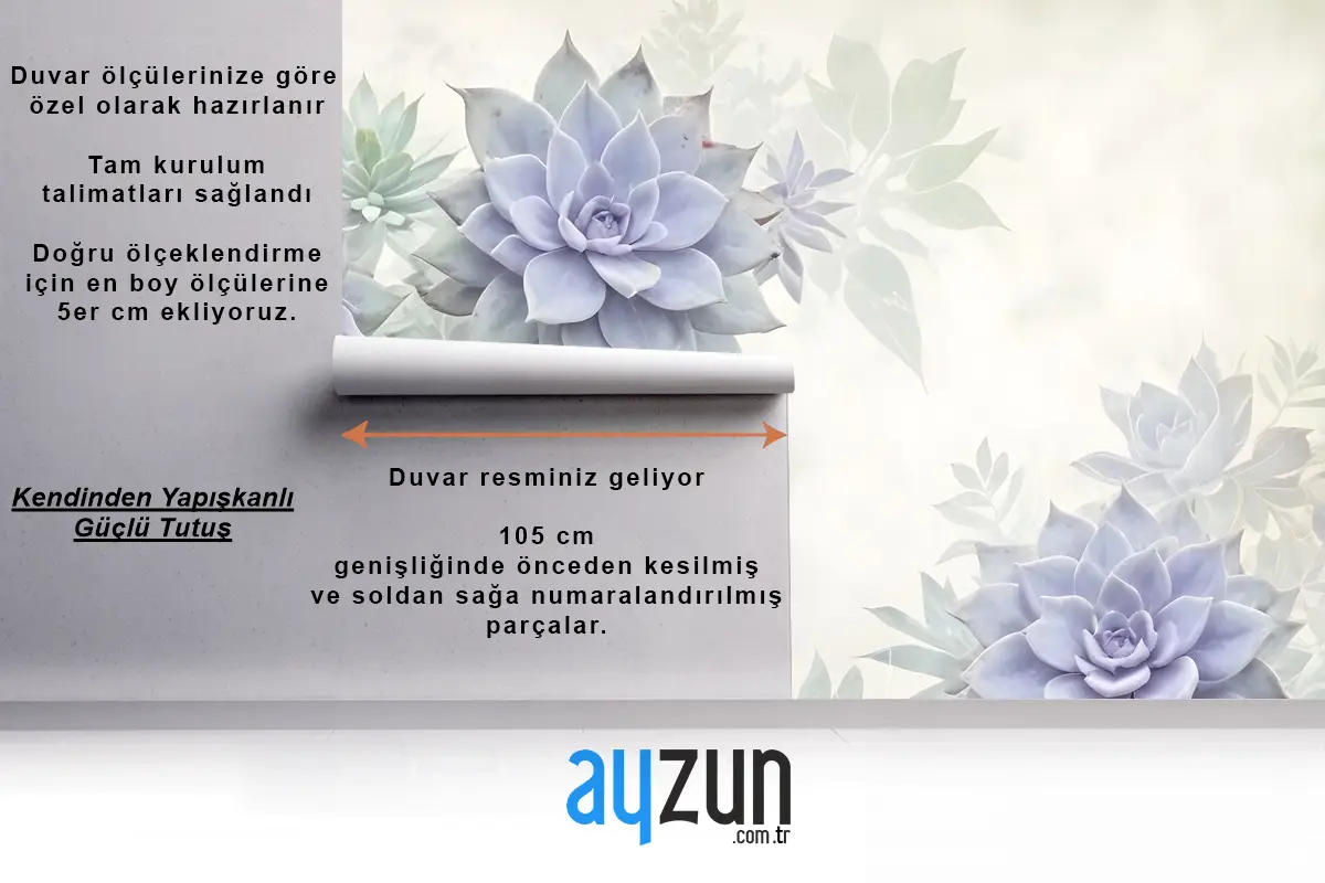 Yumuşak Petal Çiçek Duvar Kağıdı 
