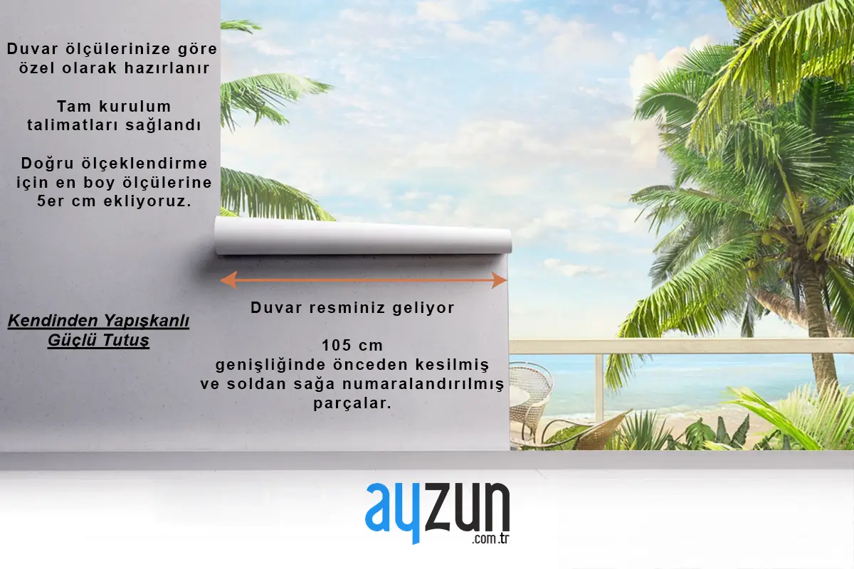 Sonsuz Maviye Bakan Kahvaltı Duvar Kağıdı