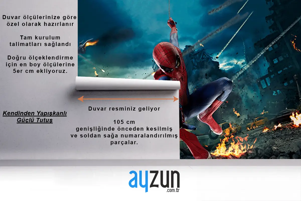 Spider Man Siyah Temalı Duvar Kağıdı