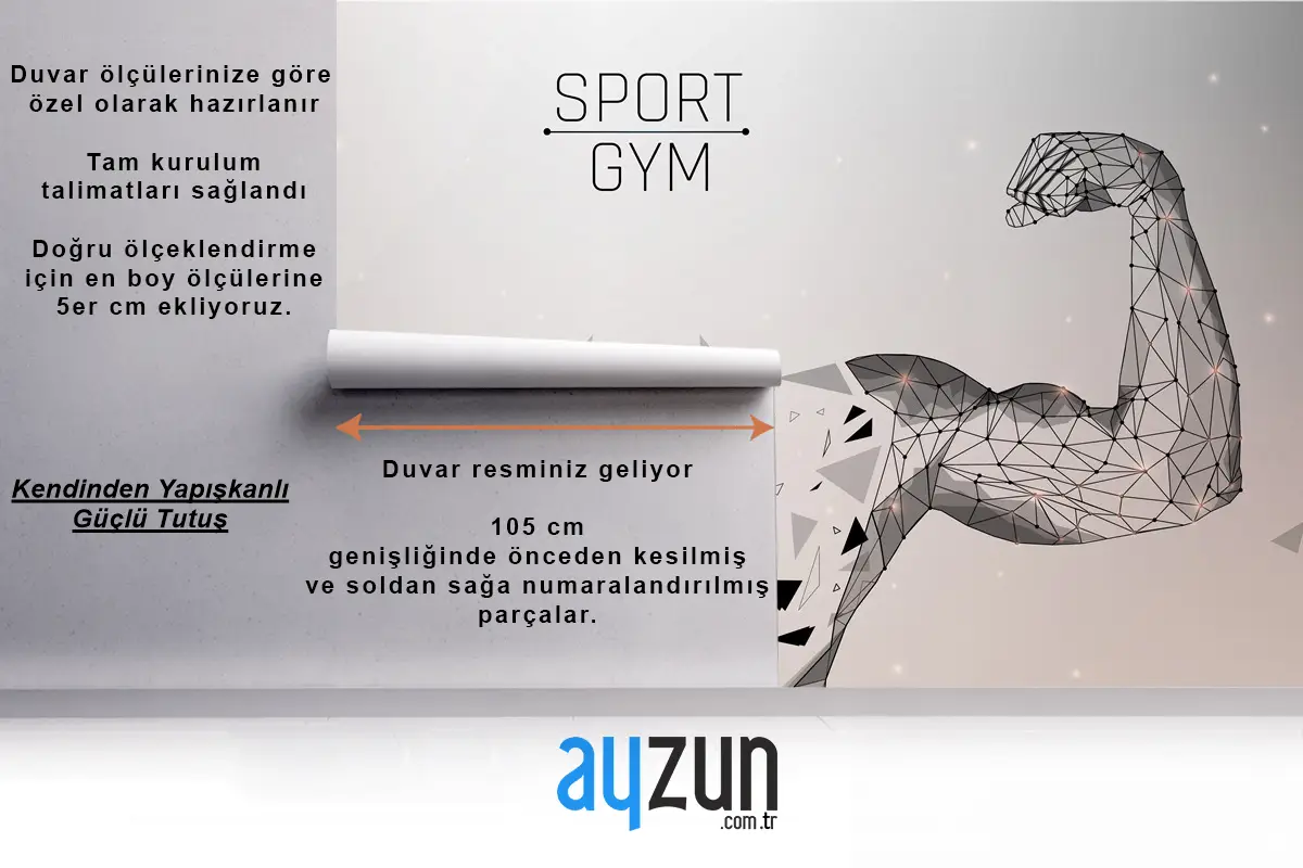 Tel Kafes Stilinde Güçlü Pazı Sporcusu Duvar Kağıdı