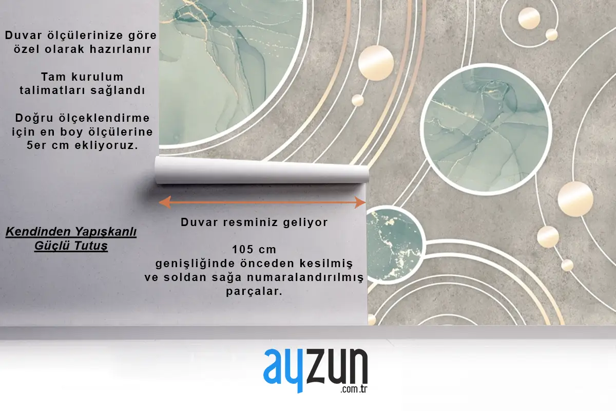 Dokulu Geometri Arka Plan Yatak Odası Duvar Kağıdı