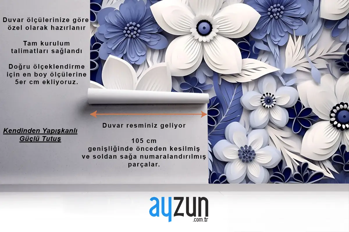 Üstten Görünüm Güzel Çiçekler Aranjmanı Duvar Kağıdı 