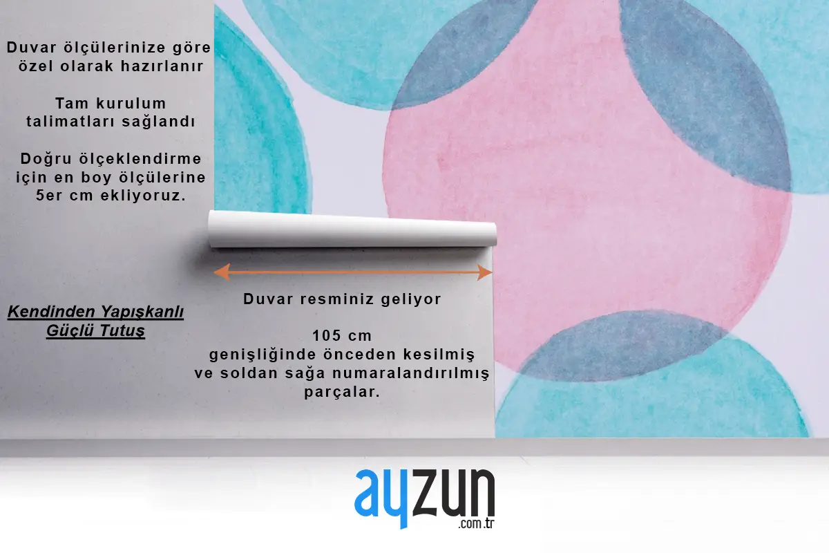 Üstten Görünüm Kağıt Çocuk Odası Duvar Kağıdı Duvar Üzerine Suluboya Boya