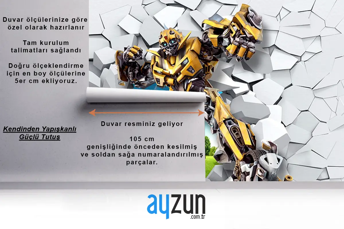 Transformers Duvar Kağıdı 3D