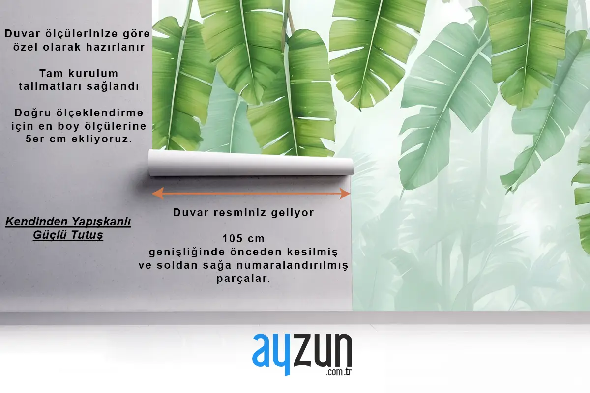 Tropikal Yapraklar Ve Gölgelendirme Yaprağı Duvar Kağıdı