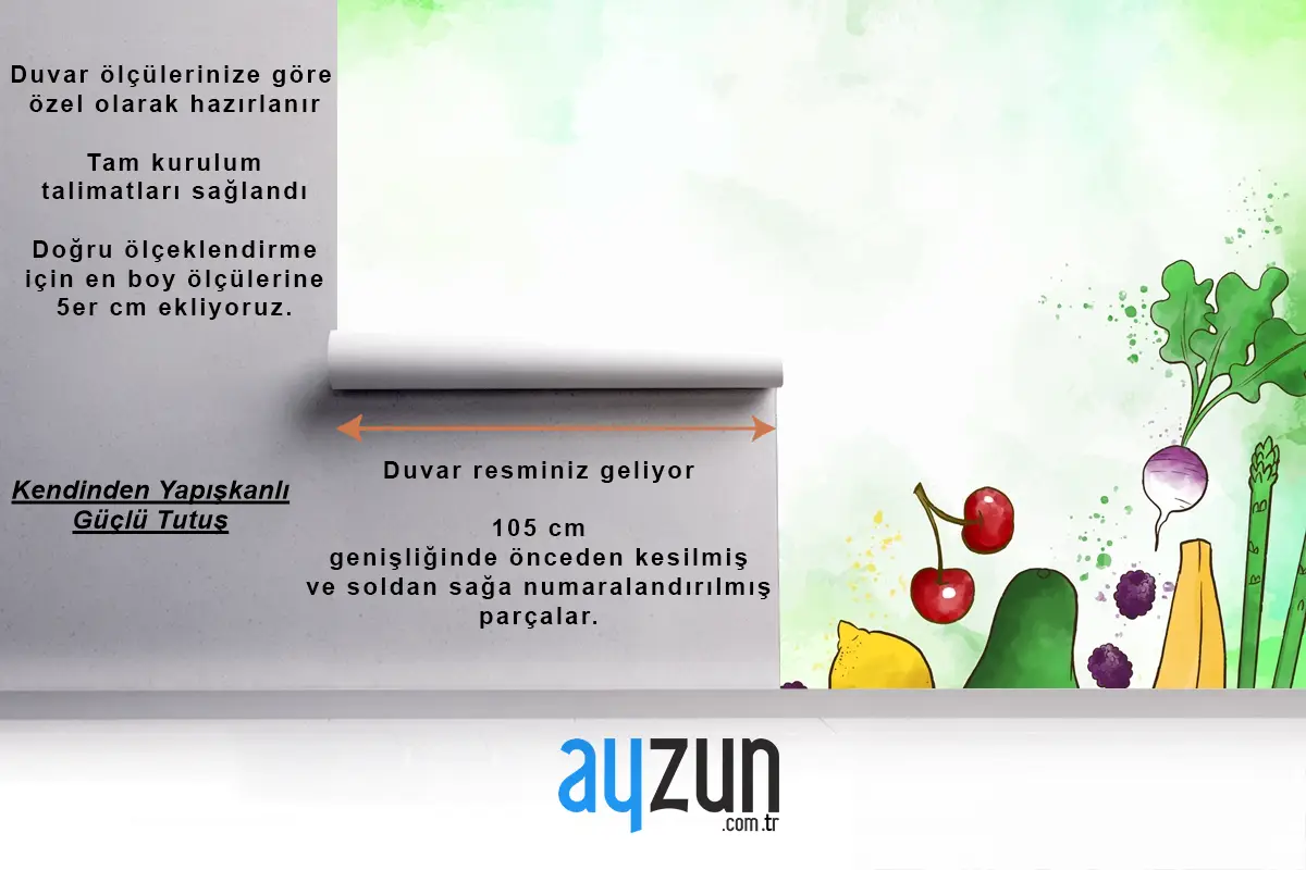 Sebze Ve Meyve Mutfak Duvar Kağıdı