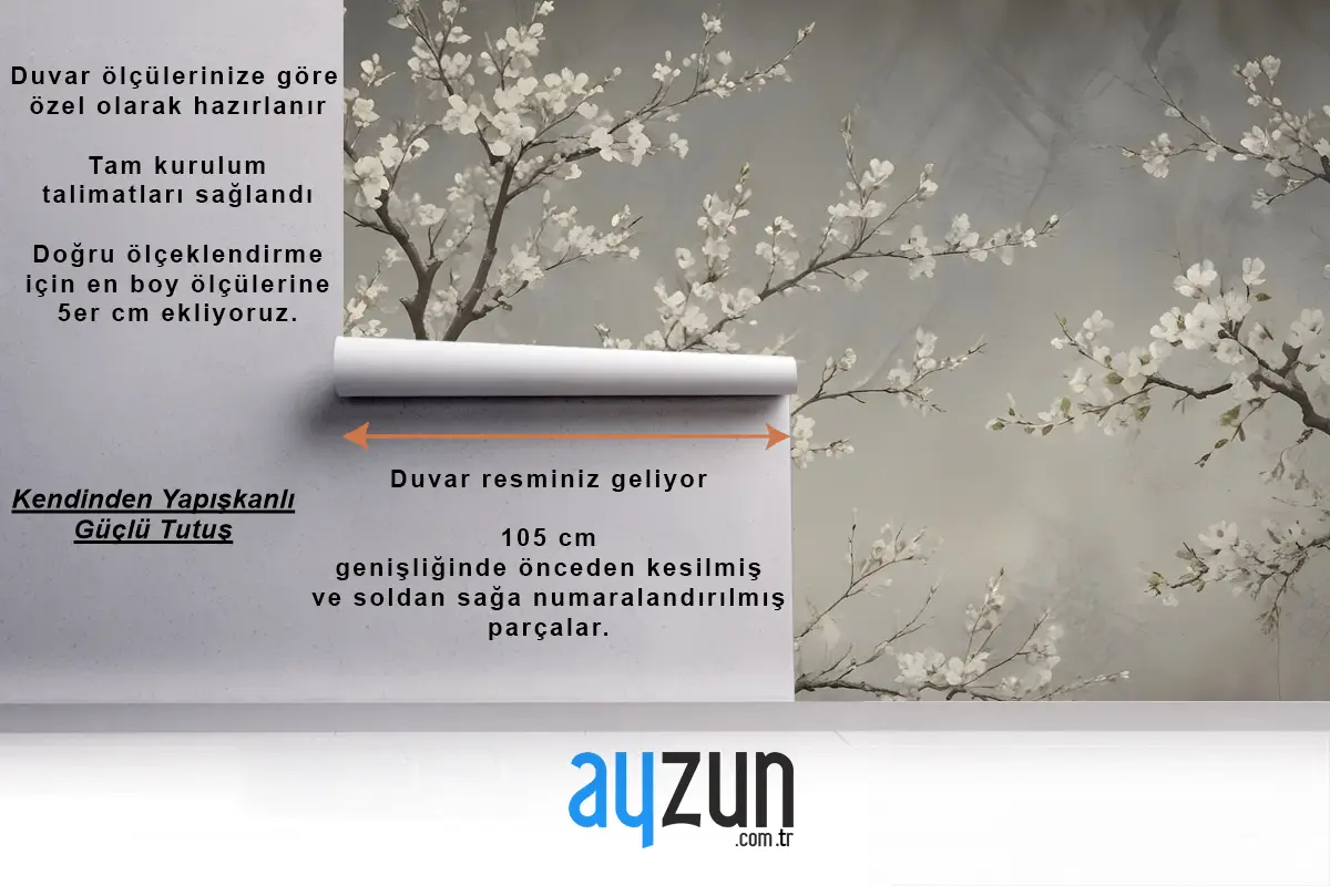 Vintage Karanlık Çiçeği Duvar Kağıdı 