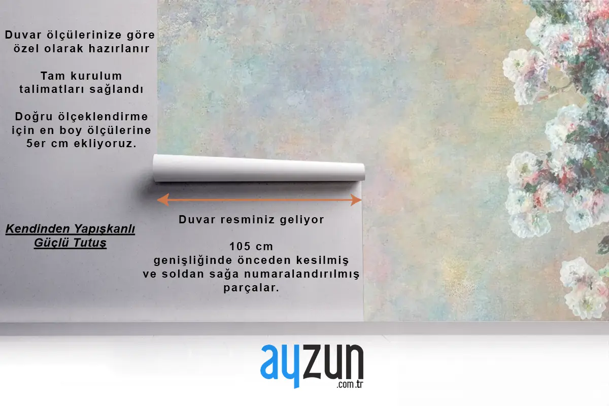 Sanat Eserlerinden Remikslenmiş Vintage Çiçekli Arkaplan