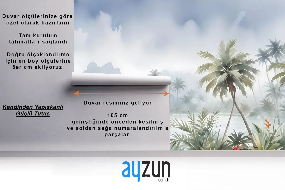 Göl Manzarası Duvar Kağıdı  İle Vintage Orman