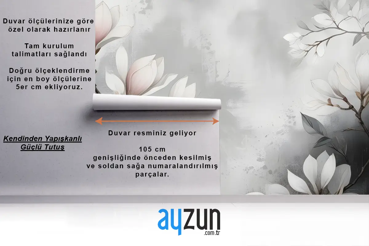 Vintage Retro Çiçek Buketi Duvar Kağıdı 