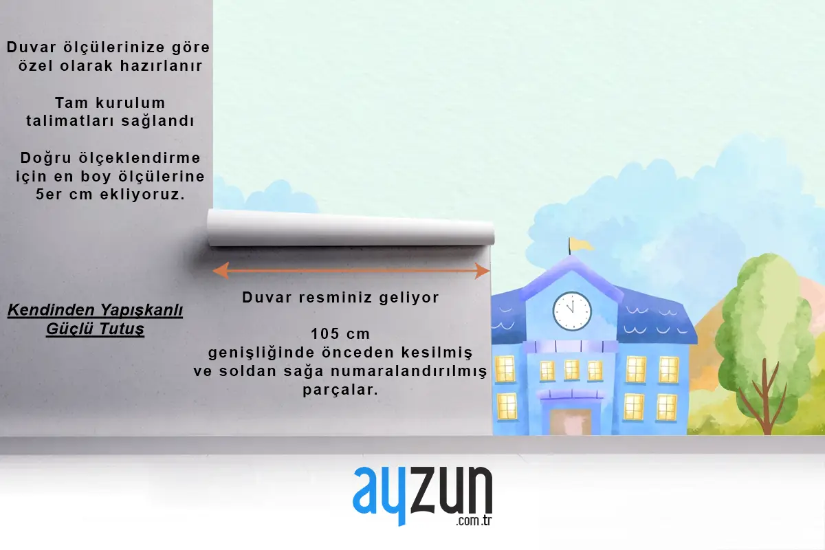 Okula Dönüş Sezonu Boys Çocuk Odası Duvar Kağıdı  Için Suluboya Arka Plan