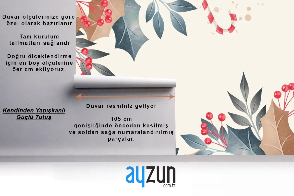 Suluboya Noel Arka Plan Duvar Kağıdı 