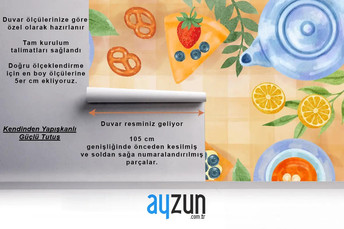 Suluboya Uluslararası Çay Günü Arka Plan Mutfak Mutfak Duvar Kağıdı